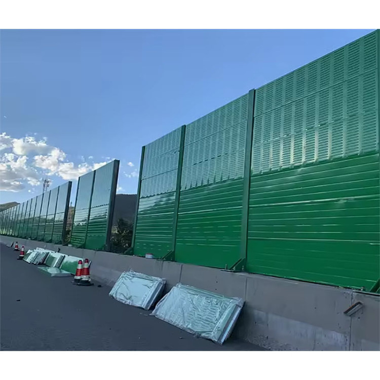 Aluminum sound barriers Highway noise barrier fence panels acoustic noise barrier