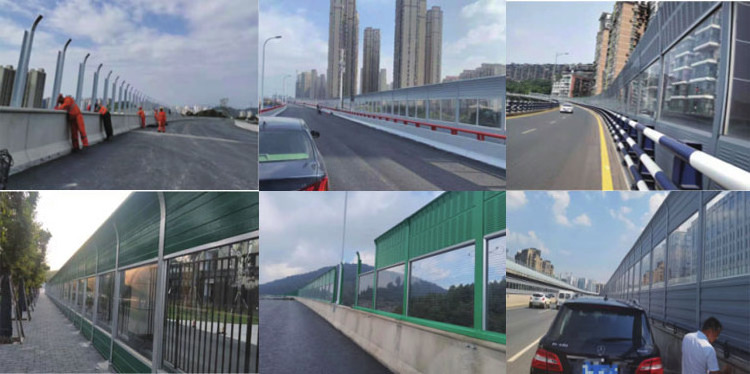 Acoustical Noise Barrier Panels Residential Noise Barrier Fencing Sound Barrier