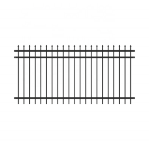 High quality metal used iron fencing powder coated welded metal fences panels tubular steel picket fence