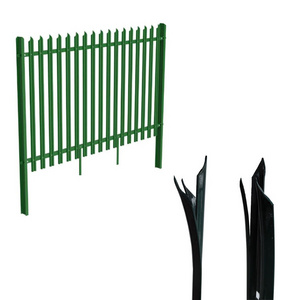 High quality galvanized fence edge palisade fence durable w type europe metal steel fence sheet