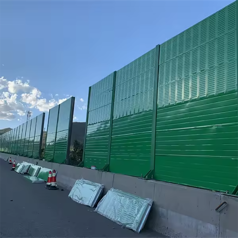 High quality highway metal louver hole noise barrier panels wall sound barriers fence