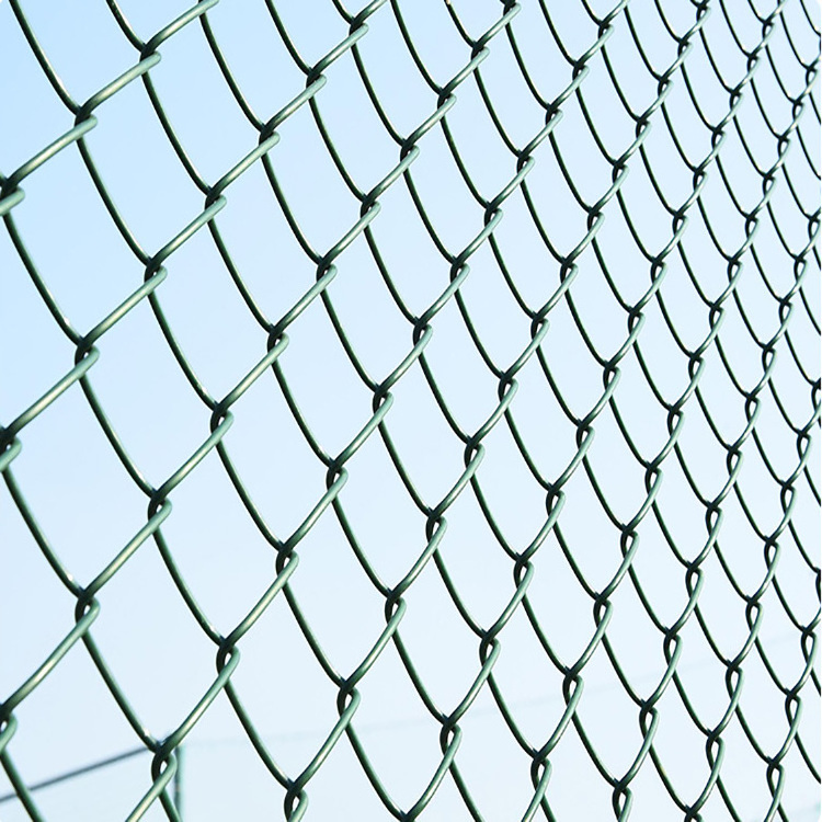 Chain Link Fence Manufacturing Stadium Galvanized Chain Link Fence China PVC Coated Soccer Fence