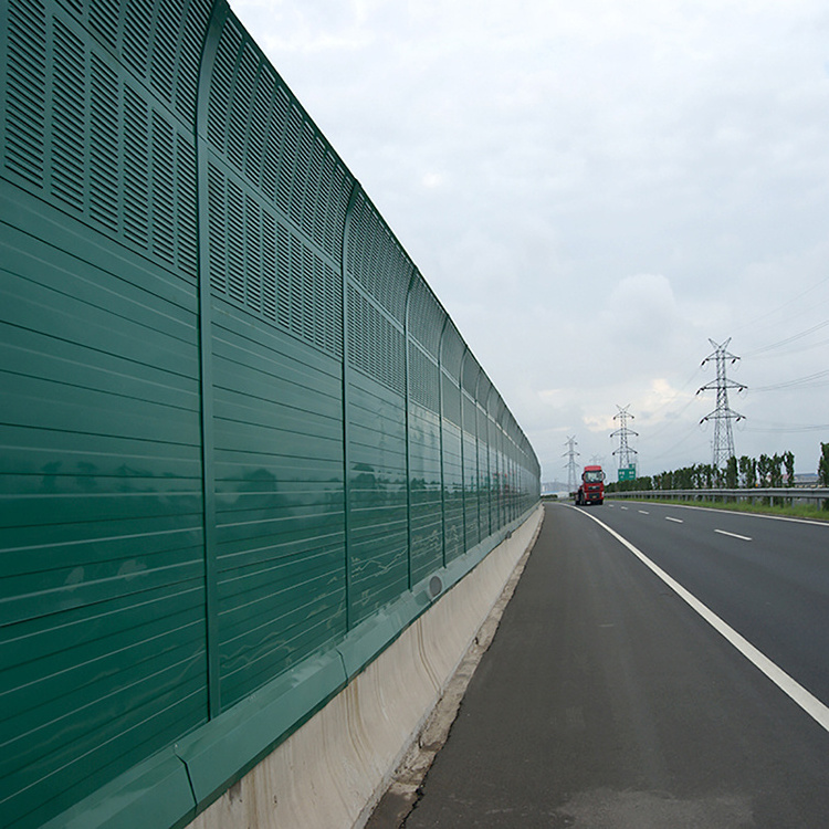 High quality highway metal louver hole noise barrier panels wall sound barriers fence