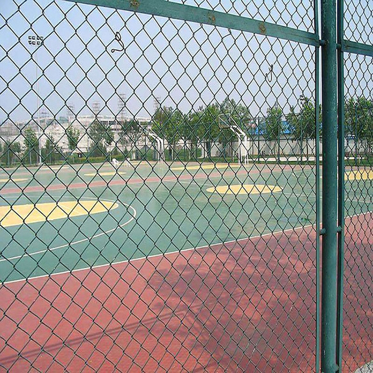 Chain Link Fence Manufacturing Stadium Galvanized Chain Link Fence China PVC Coated Soccer Fence