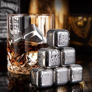 Bar accessories cooling stones stainless steel 304 whiskey ice cube for cola wine drinks