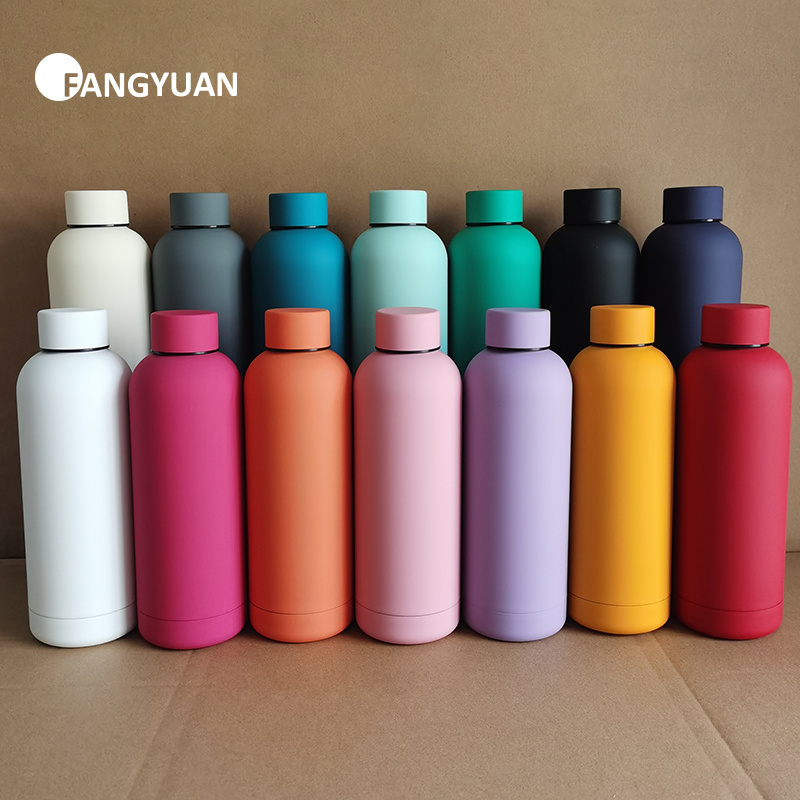 Reusable 25oz 750 ml double wall stainless steel water bottle vacuum flasks & thermoses bottles wholesale