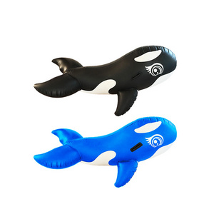 Hot Sale Summer Adult Water Inflatable Killer Whale Floating Toy Family Pool Seat Toy Inflatable Killer Whale