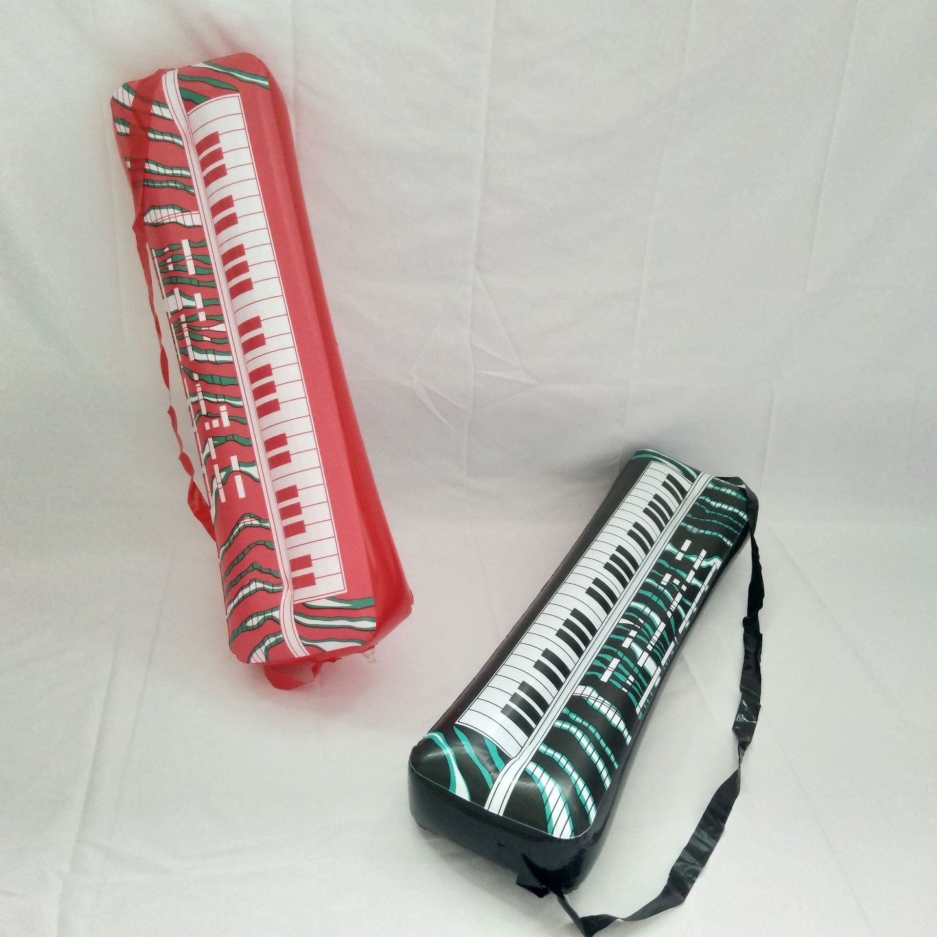 2024 Custom Inflatable Blown Air Simulation Printed Plastic Keyboard Instruments Electronic Piano Children's Holiday Fun Toys