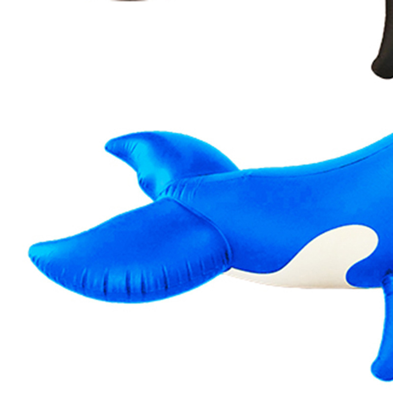 Hot Sale Summer Adult Water Inflatable Killer Whale Floating Toy Family Pool Seat Toy Inflatable Killer Whale