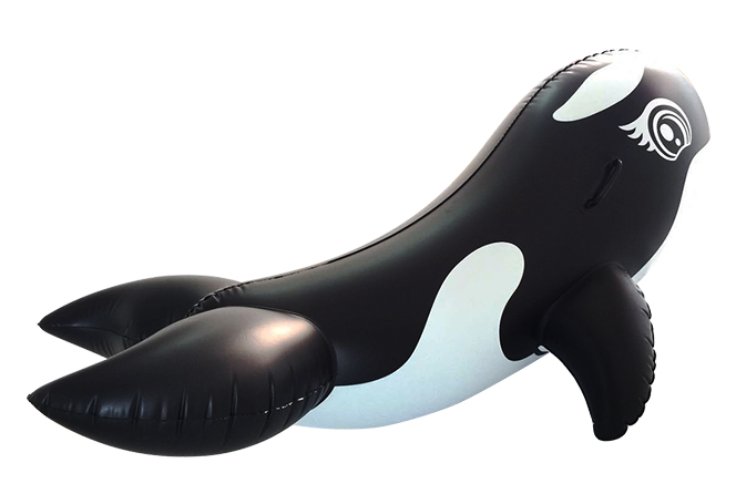 Hot Sale Summer Adult Water Inflatable Killer Whale Floating Toy Family Pool Seat Toy Inflatable Killer Whale