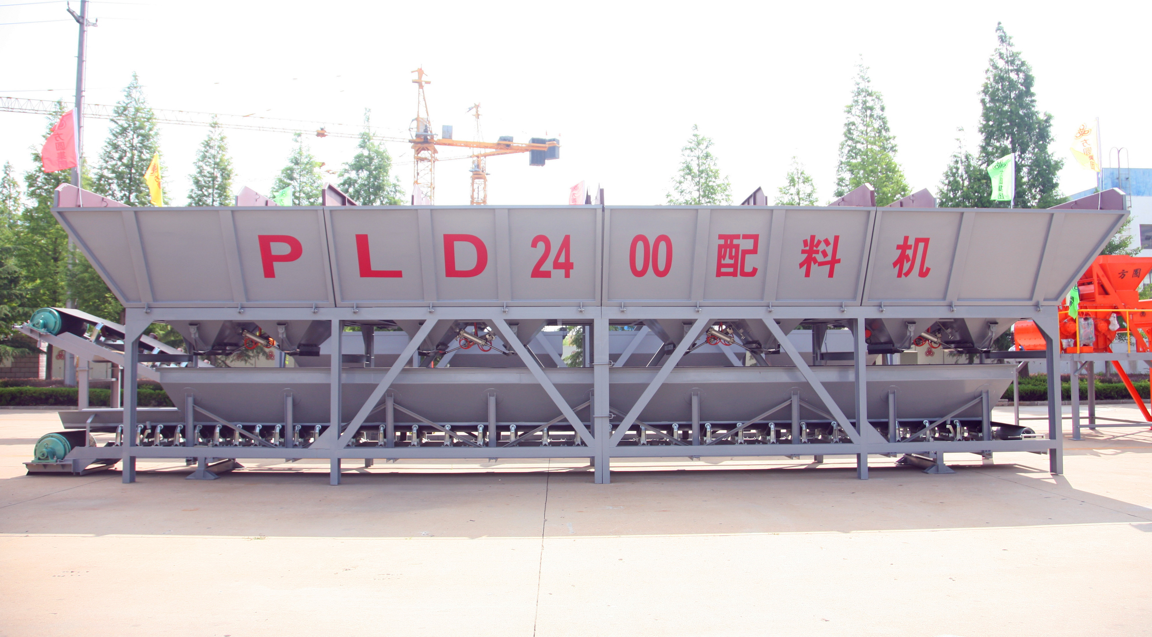 New PLD2400 Concrete Batching Machine with Stable Quality Reliable Motor Aggregate Batcher