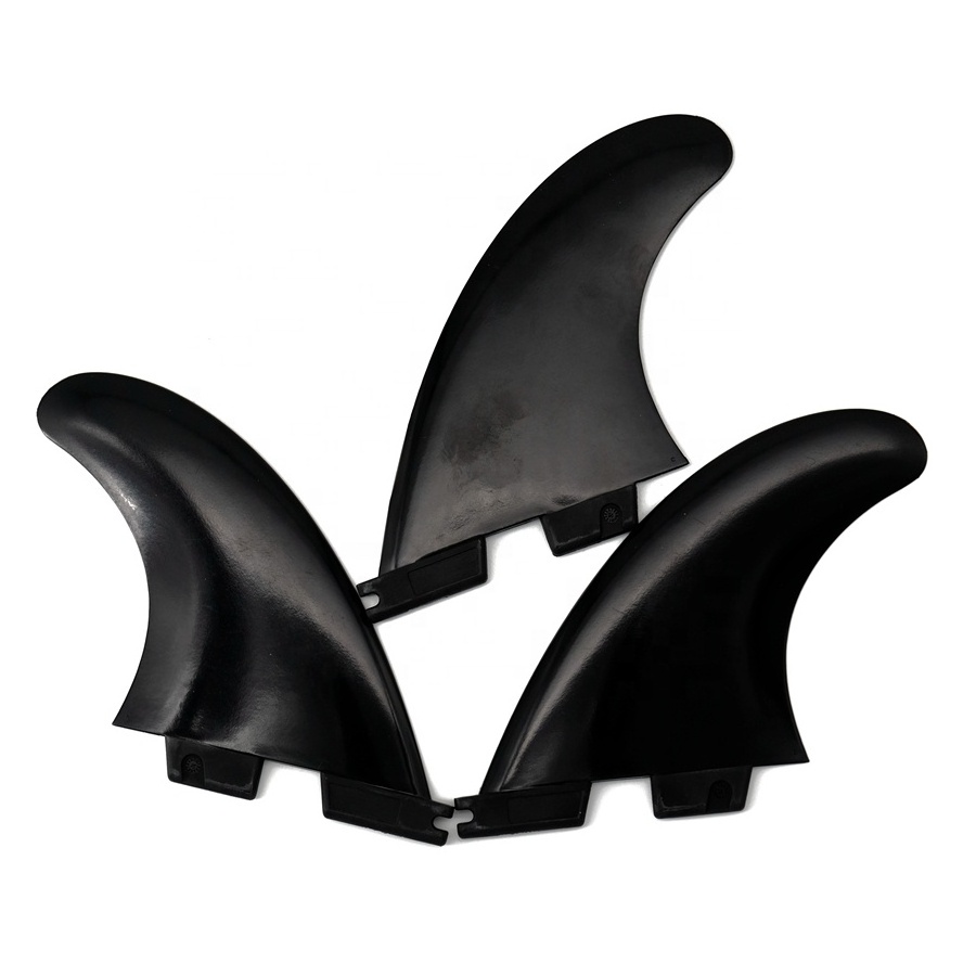 Premium Performance Wake Surfboard 3Fin Thruster Setup  Plastic fins in surf