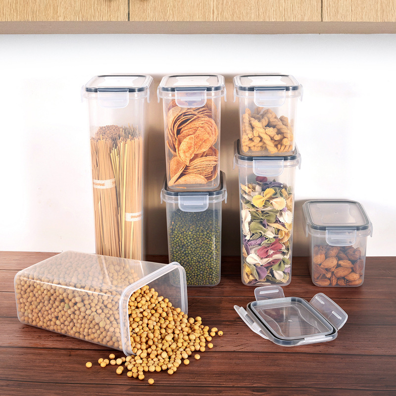 Food-grede Canister Sets For Kitchen Counter Clearance Stainless Food Safe Storage Bins With Lids For Pantry Dry Food Organizer