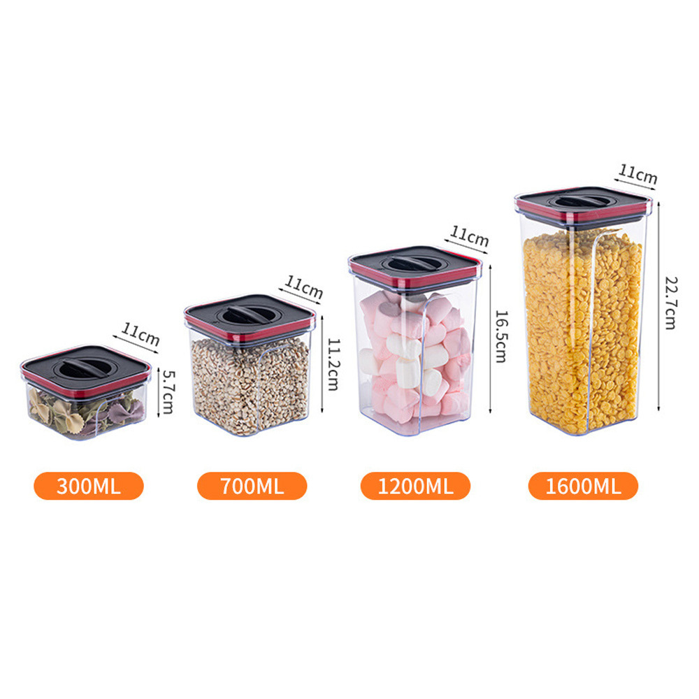 Premium Kitchen Food Storage Containers Airtight Insect Proof Food Storage Clear  Organizing Free Plastic Storage Containers