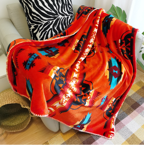 double  layer  fabric  1000g  120* 150cm   native american fleece blankets wholesale