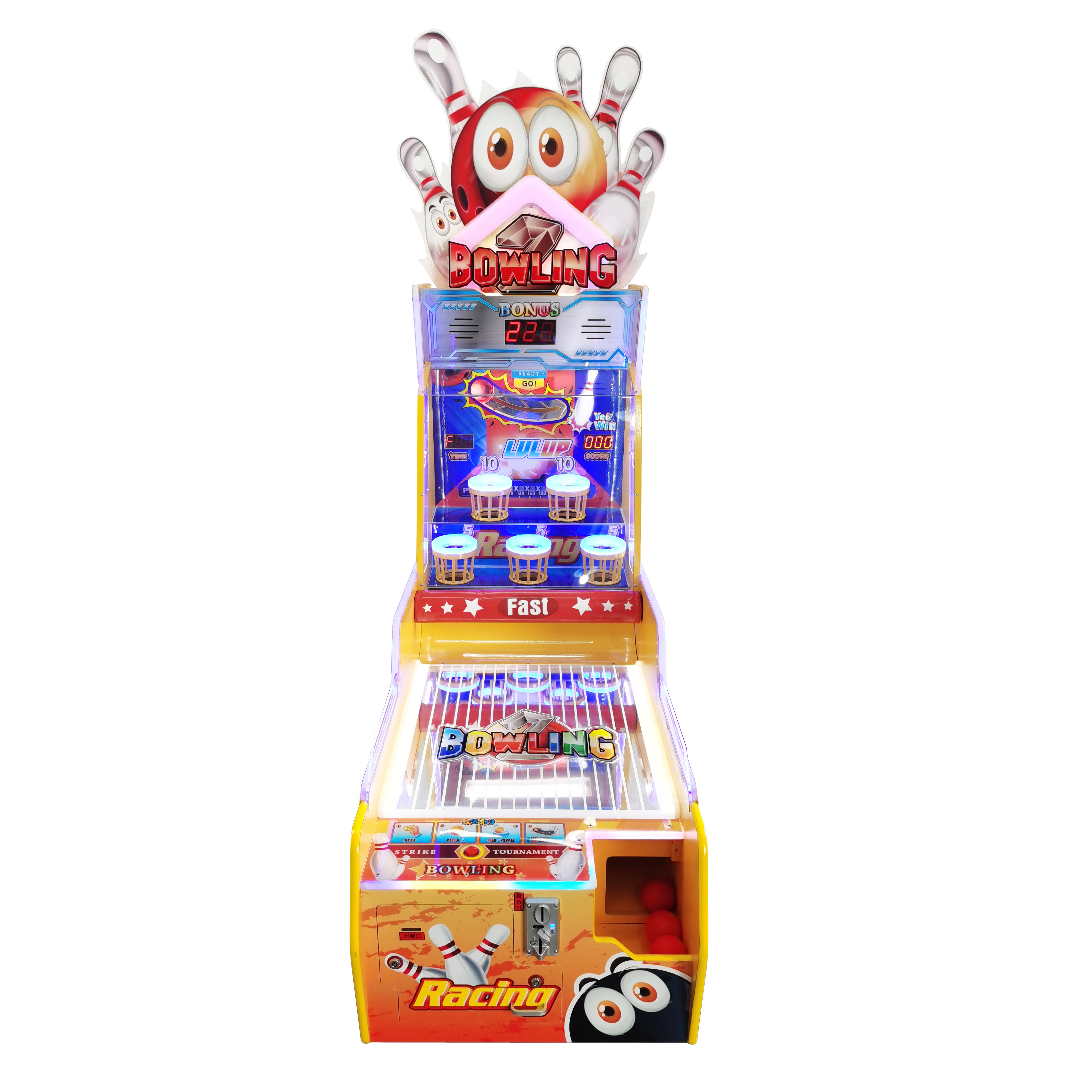 Funzone Super Bowling Big Dunk single coin operated arcade games ticket lottery redemption game machine