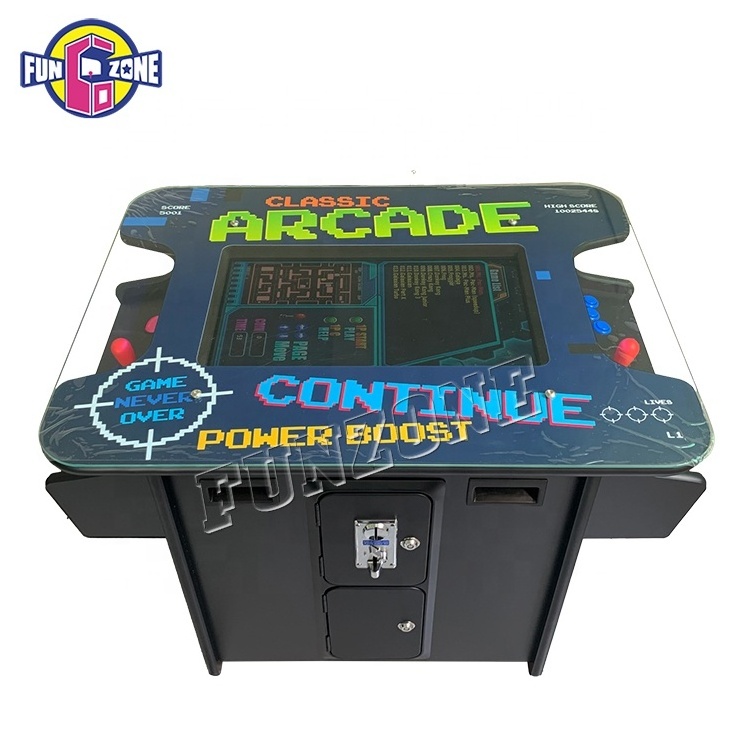 2024 China 60 in 1 cocktail tabletop cheap retro cocktail table arcade games machine