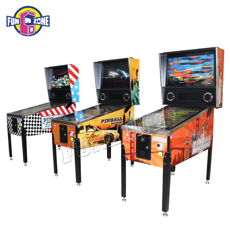 Funzone 49 inch 4K resolution 3 screen 1000 game Coin Operated arcade Virtual Pinball Game Machine For Sale