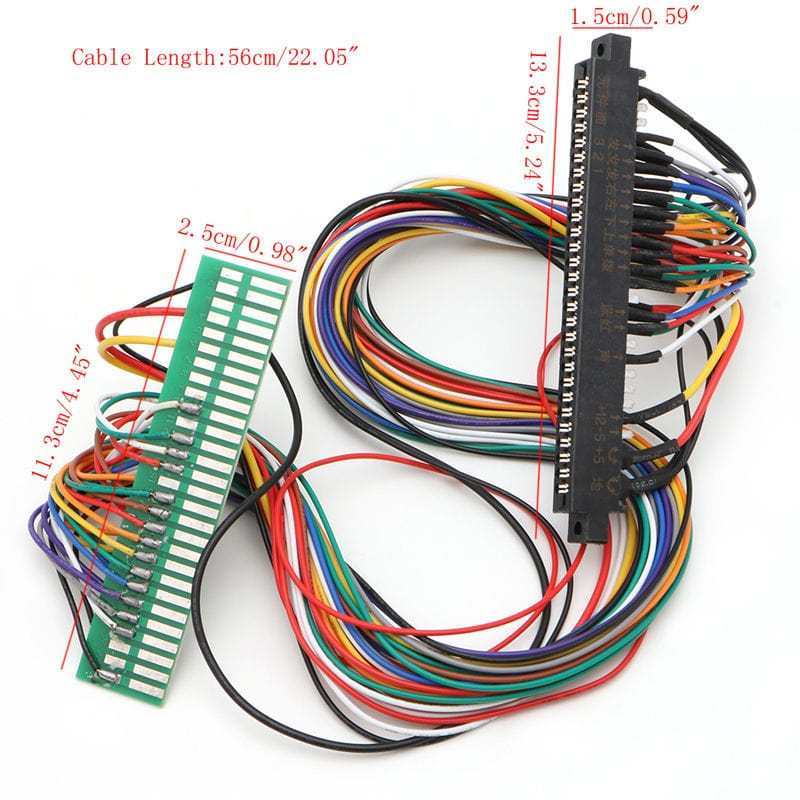 Guangzhou Funzone 56 Pin 28P Jamma Harness Extension For Arcade Game Boards Cabinets