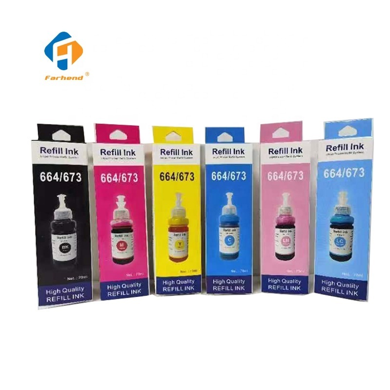 Premium Color Bulk ink 672 673 T672 T673 Bottle Refill Ink Compatible for Epson L805 L800 L1800 Printer