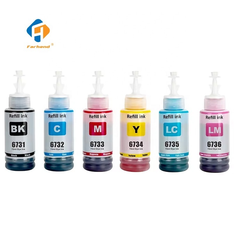 Premium Color Bulk ink 672 673 T672 T673 Bottle Refill Ink Compatible for Epson L805 L800 L1800 Printer