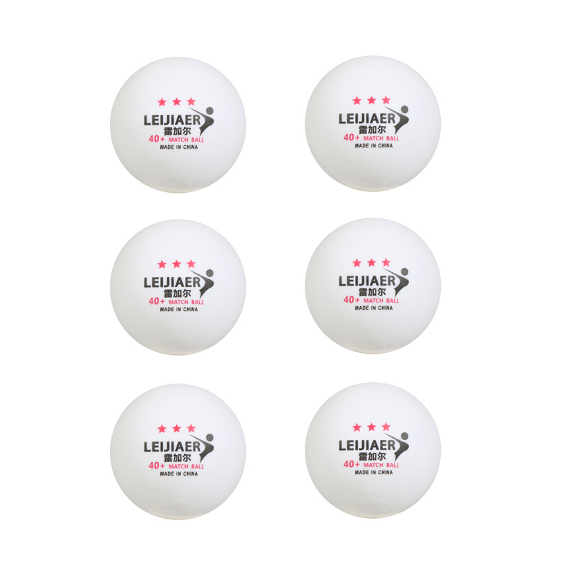 LEIJIAER  International Official 3 STAR standard  Approved 3 star table tennis ball top quality ping pong ball 6 pcs box