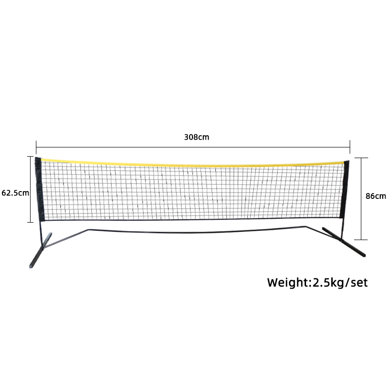 Cheap 3M Portable Pickeball net badminton net,tennis rack, multipurpose indoor/outdoor soccer and others sports net,welcome OEM