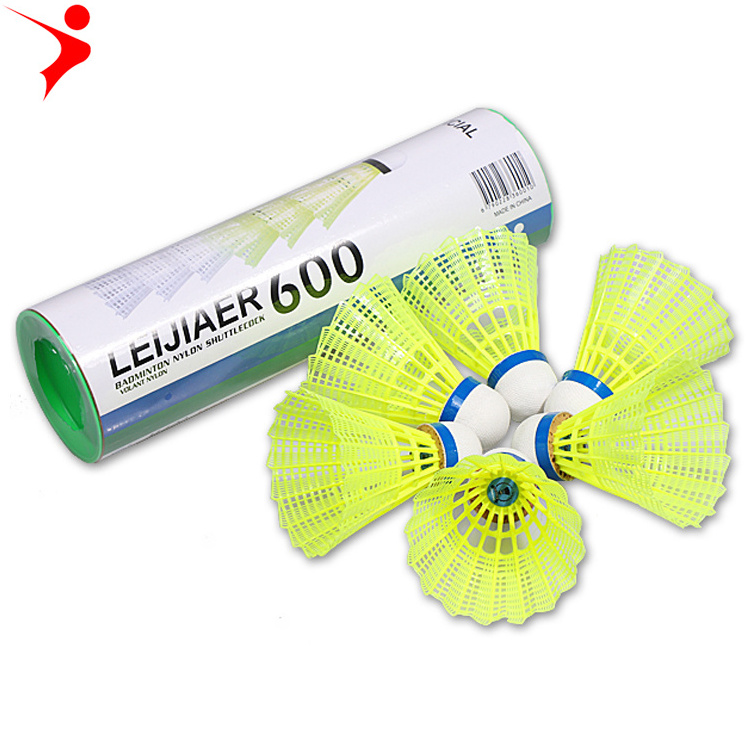 LEIJIAER mavis 600 nylon shuttlecock badminton  Outdoor Sports Badminton Accessories Durable Polygonal  badminton shuttlecock