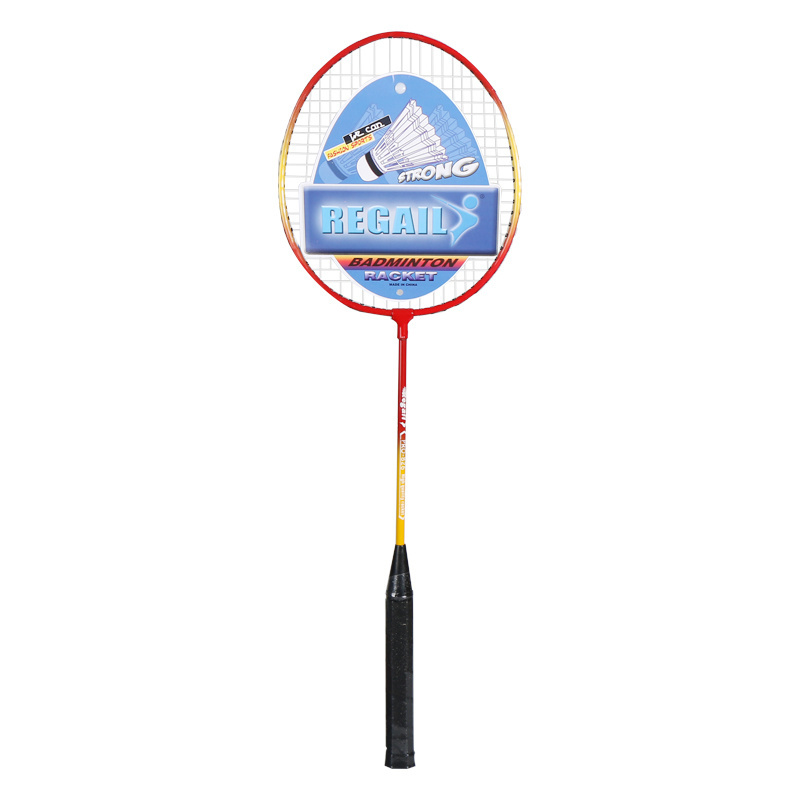 Regail 826 badminton racket with ball low price badminton racket set wholesale  Sport Training Badminton Racket Set