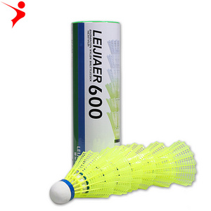 LEIJIAER mavis 600 nylon shuttlecock badminton  Outdoor Sports Badminton Accessories Durable Polygonal  badminton shuttlecock