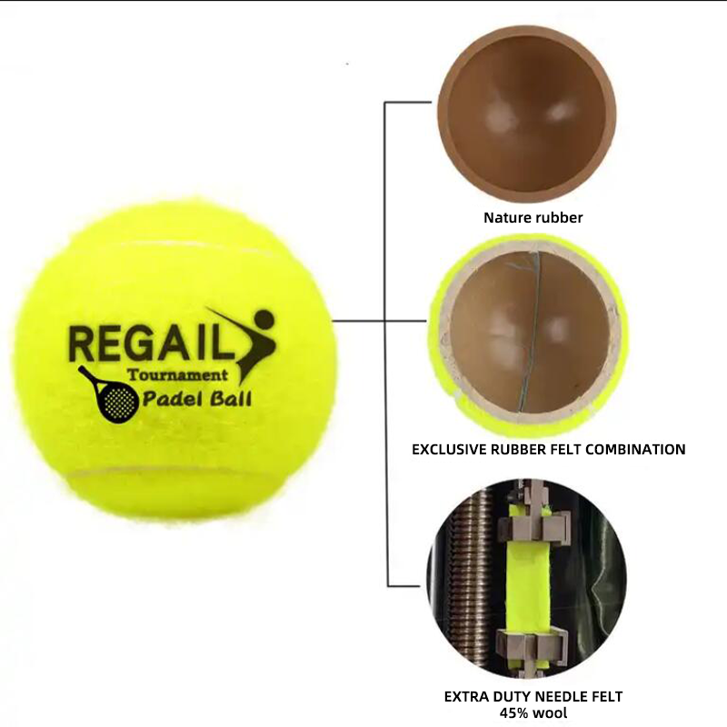 Welcome customs padel ball 45% Wool Fabric,Standard Pedal Practice Training tennis ball,Padel Tennis PRO Balls customs packing