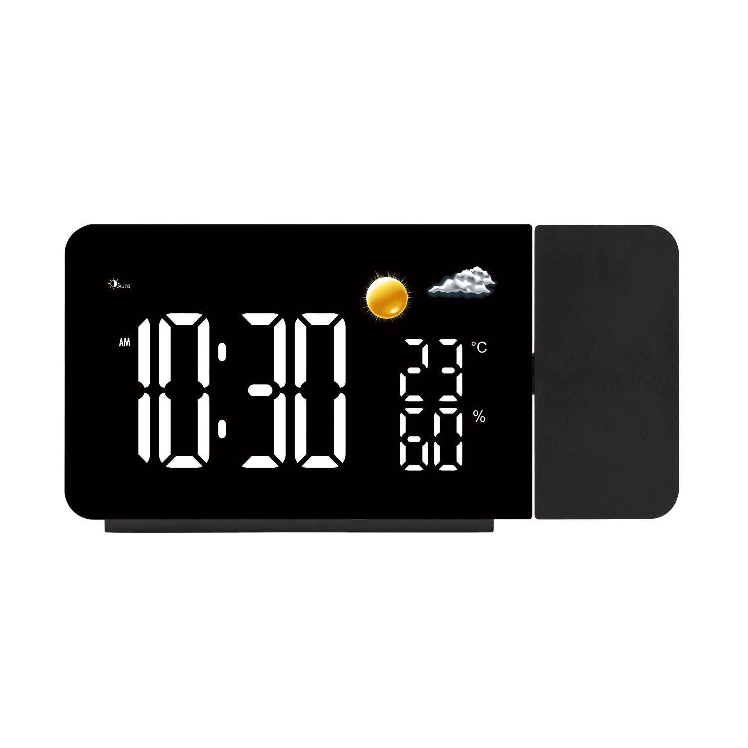 Digital Alarm Clock Thermometer Hygrometer Time Projection Alarm Clock for Bedroom Desk Table Alarm Clock