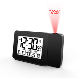 Digital Alarm Clock with Projection Temperature Humidity Display Thermometer Hygrometer Time Projector Smart Desktop Digital Ala