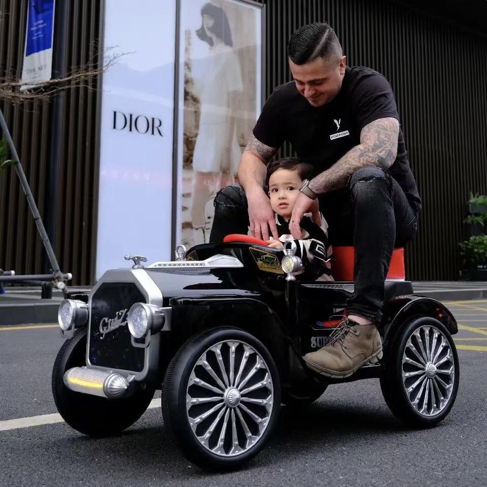 Hot selling cheap price factory wholesale baby ride on toy electric car 12v electric kids ride on antique cars