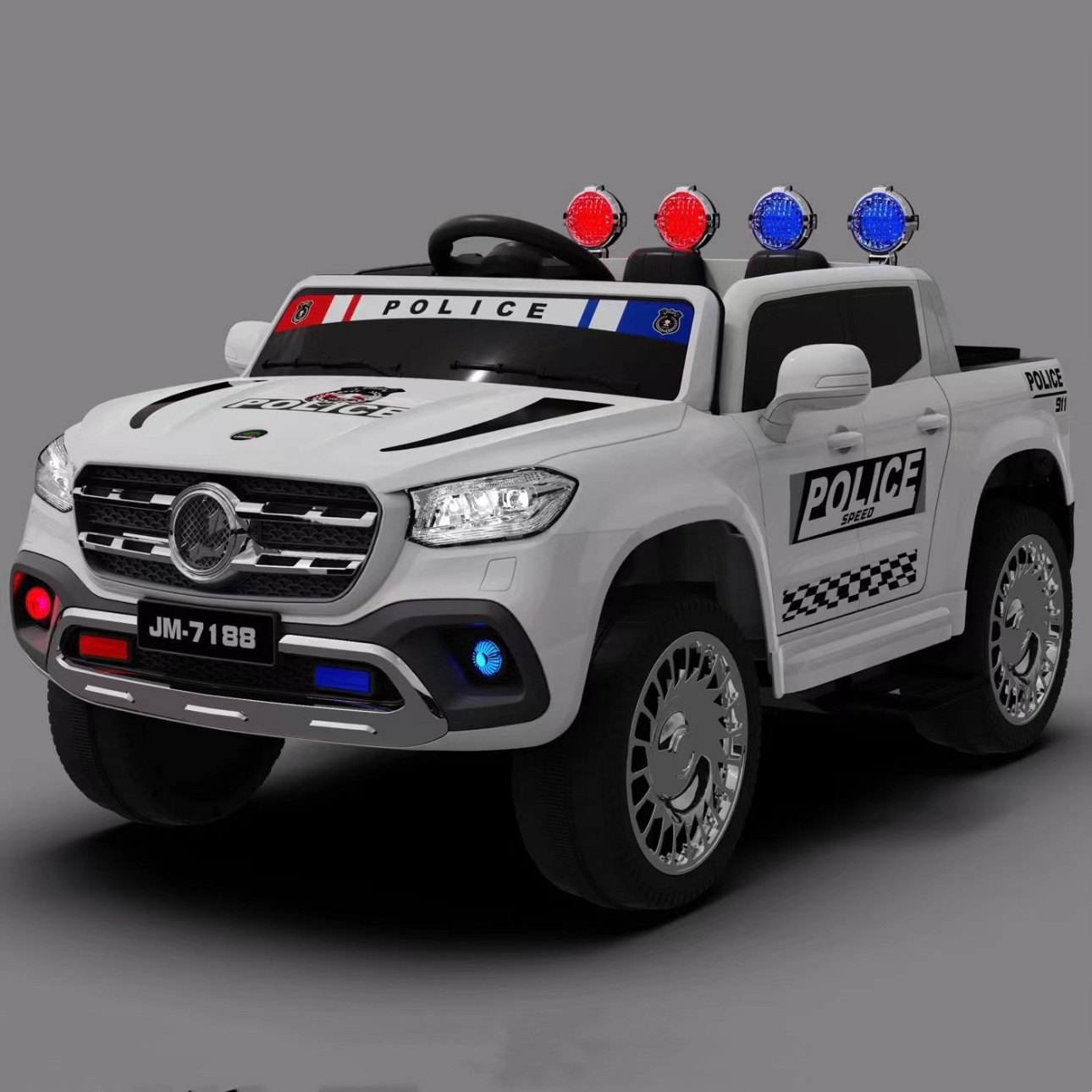 2 seater toys remote control car for kids police car toy children electric car price for sale