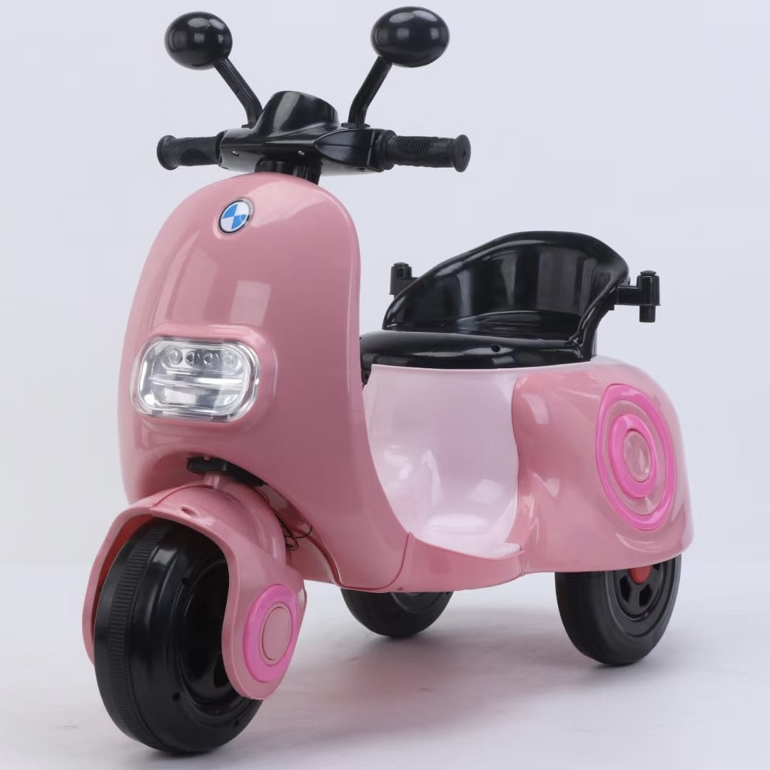 2023 Pink electric racing motorcycles not gas atv 12v motorcycle sidecar for kids not 50cc