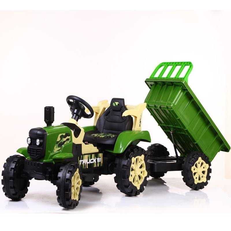 Wholesale Cheap Top quality kids electric pedal tractor with tailer children toy car ride on car for kids to drive