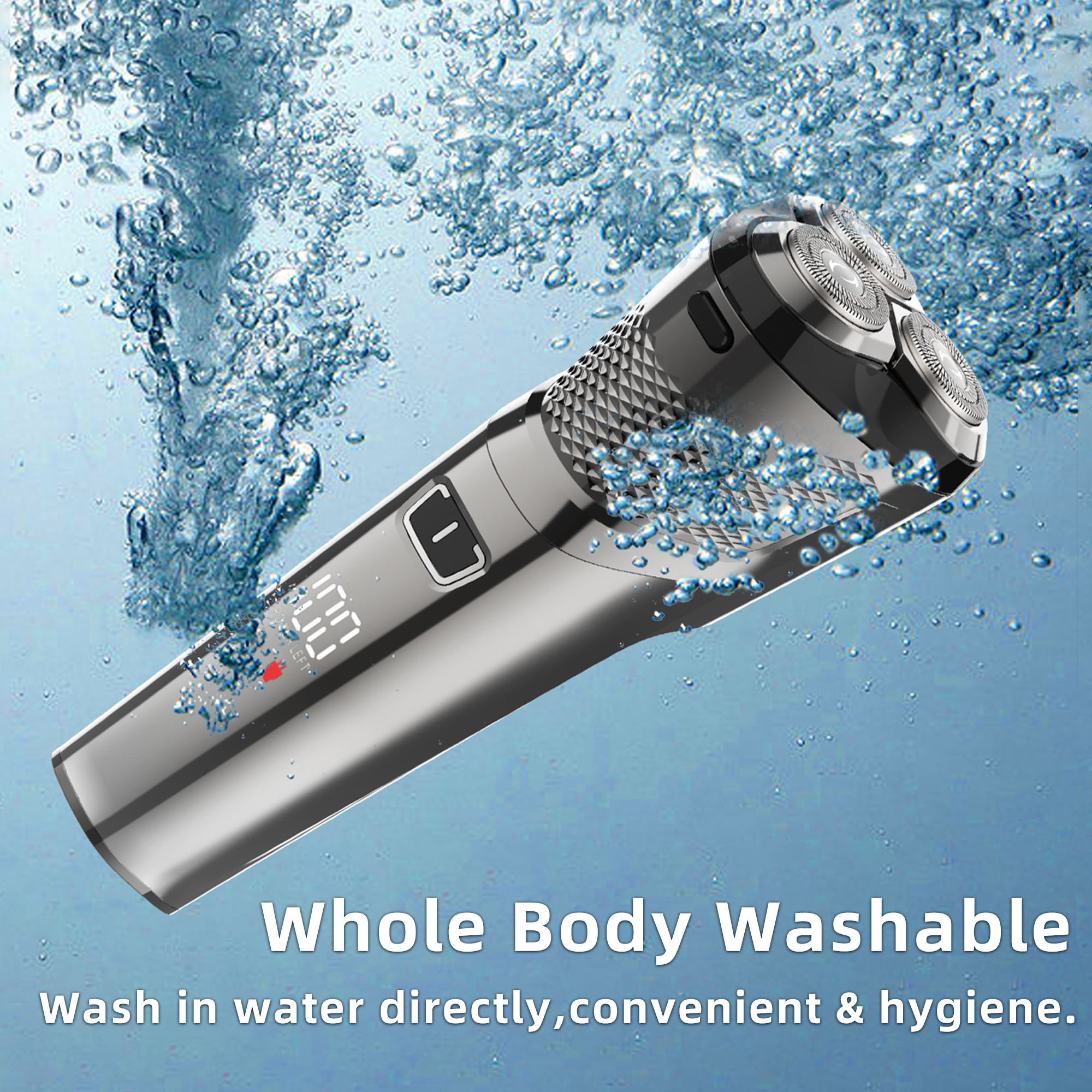 Electric Shaver Low Noise motor fast shaving USB Rechargeable Cordless Electric Razor