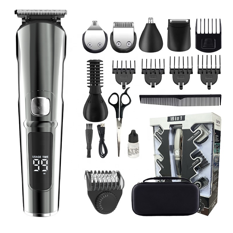 Hot Sale Professional Cordless Clippers Hair Cutting Rechargeable Hair Trimmer For Men Grooming Kit