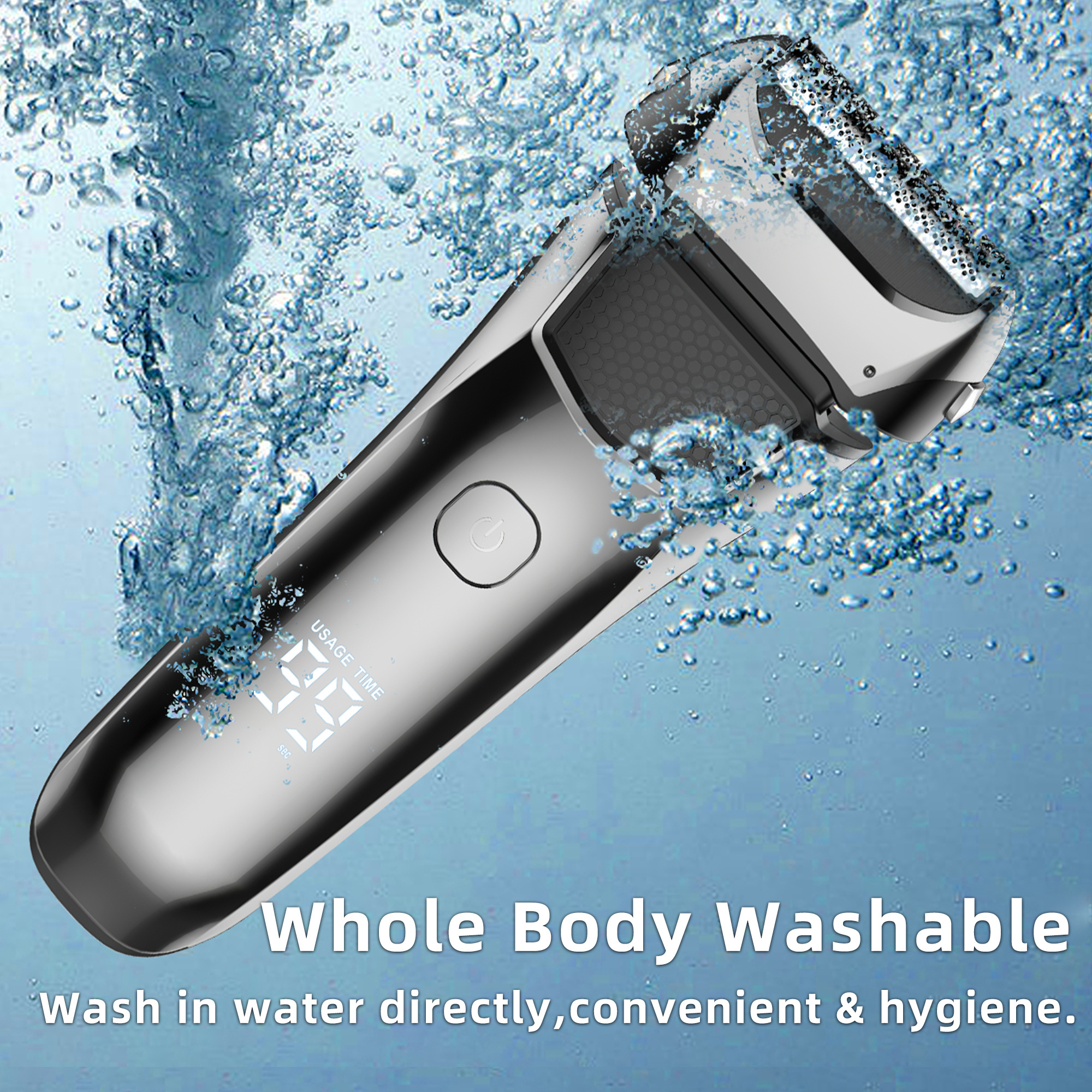 Factory Directly USB Rechargeable LED Electr Hair Reciprocating Razor face shaver Painless Electric Shaver For Men