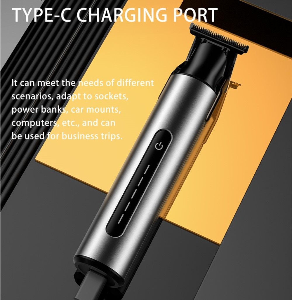 Fanke USB charging high power professional cordless T9 hair clipper hair salon men's hair clipper beard trimmer