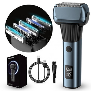 FANKE Waterproof Reciprocating USB Rechargeable Electric shaver LCD Display Shaving Machine For Mens