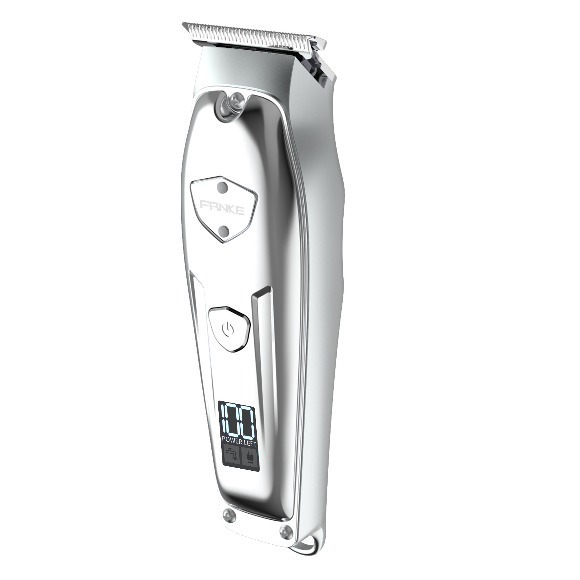 2022 Best All Metal Barber Clipper Rechargeable Cordless Man Hair Clipper Professional Electric Metal Hair Trimmer