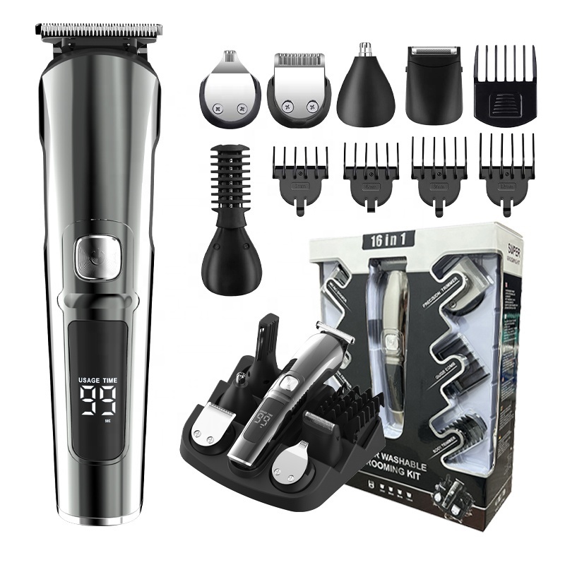 Hot Sale Professional Cordless Clippers Hair Cutting Rechargeable Hair Trimmer For Men Grooming Kit