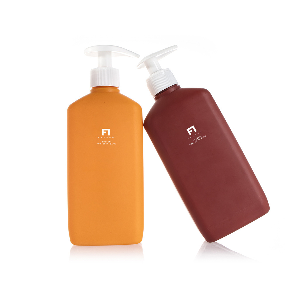 500ml dishwashing soap pet plastic liquid bottle orange shampoo bottle premium shampoo bottle