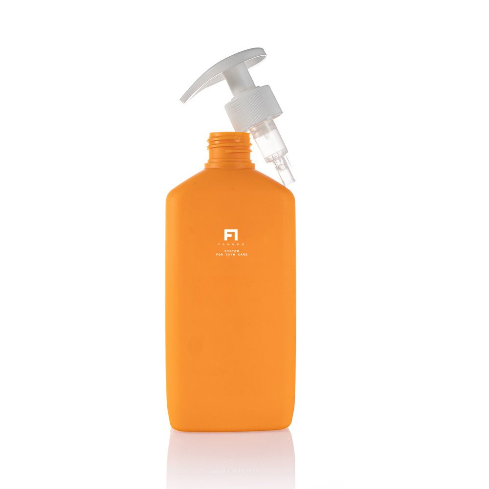 500ml dishwashing soap pet plastic liquid bottle orange shampoo bottle premium shampoo bottle