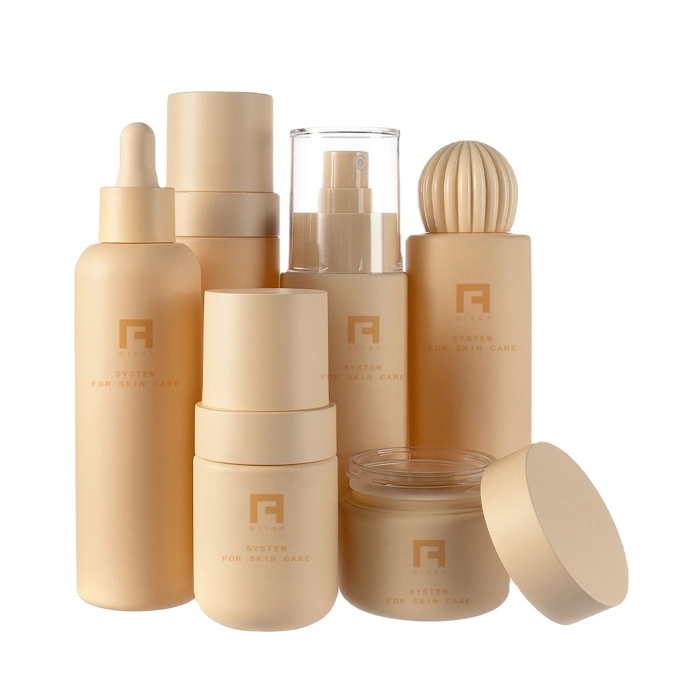 cosmetics containers and Skincare Serum Bottle Set  30ml 50ml 80ml 100ml 120ml Plastic Bottles For Skin Care Packaging