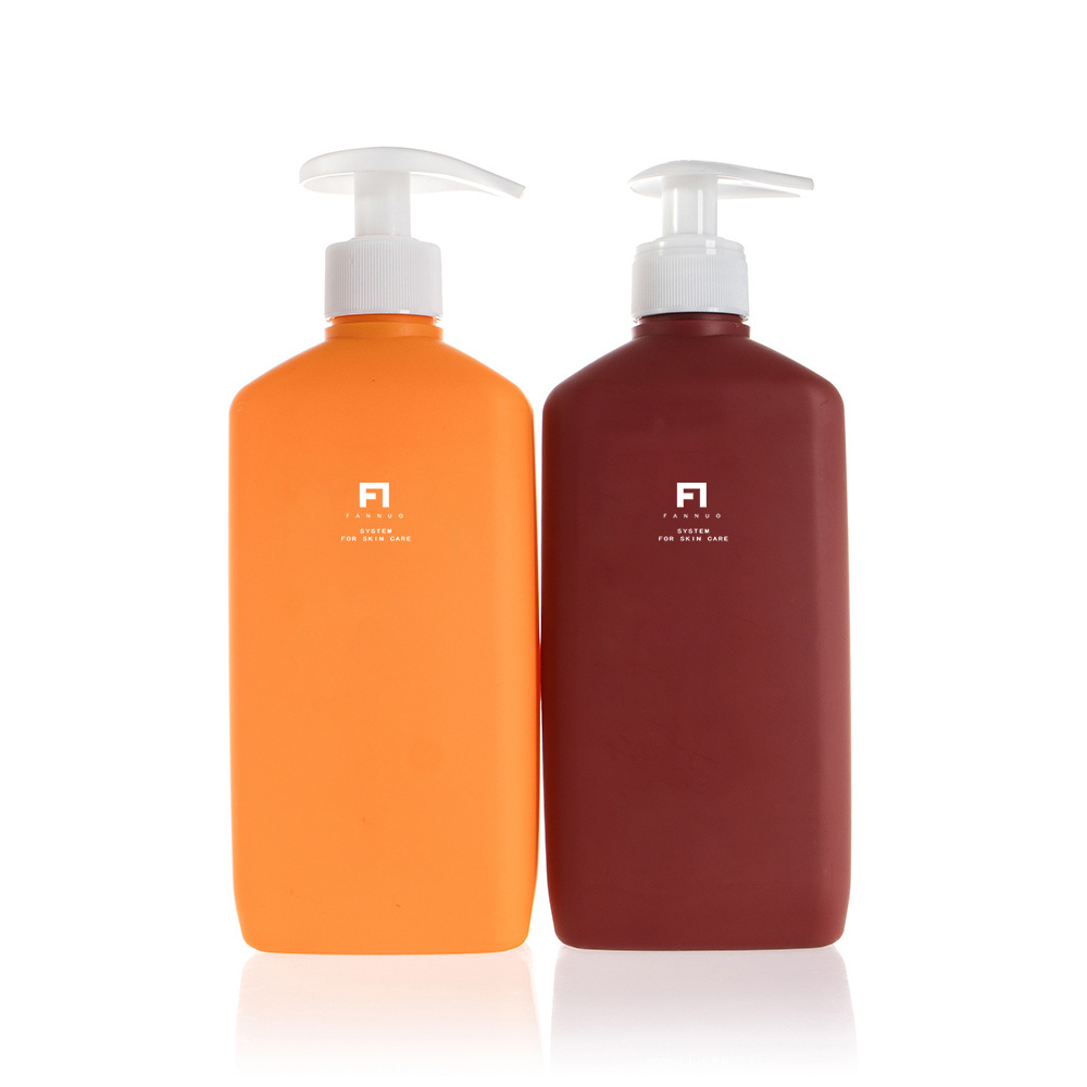 500ml dishwashing soap pet plastic liquid bottle orange shampoo bottle premium shampoo bottle