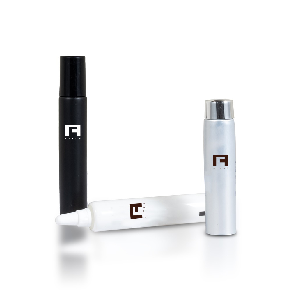 tube eye cream tube aluminum  cosmetics packaging 5ml 10ml 15ml  white soft squeeze lip gloss tube