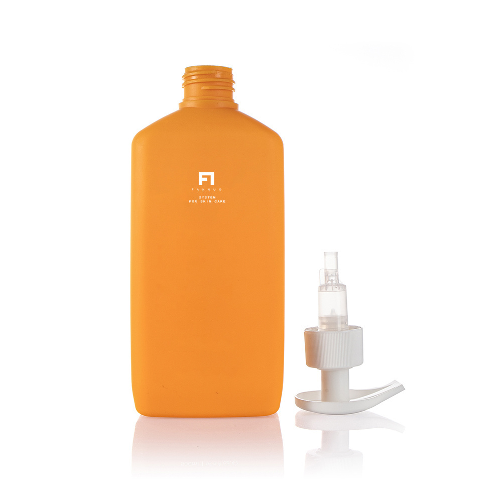 500ml dishwashing soap pet plastic liquid bottle orange shampoo bottle premium shampoo bottle